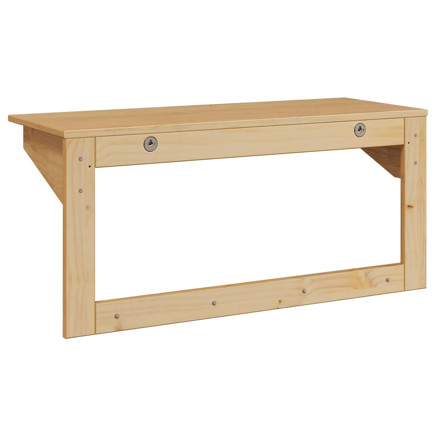 Coat Rack HILL Honey Brown 90 x 35 x 41.5 cm Solid Pine Wood