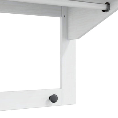 Coat Rack HILL White and Honey Brown 90 x 35 x 41.5 cm