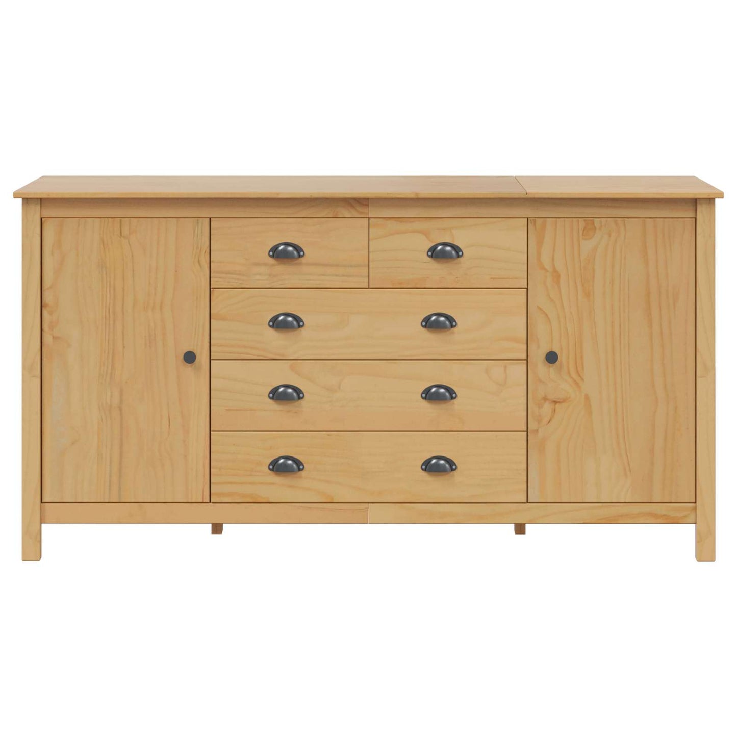 Sideboard HILL Honey Brown 154 x 40 x 80 cm Solid Pine Wood