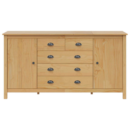 Sideboard HILL Honey Brown 154 x 40 x 80 cm Solid Pine Wood