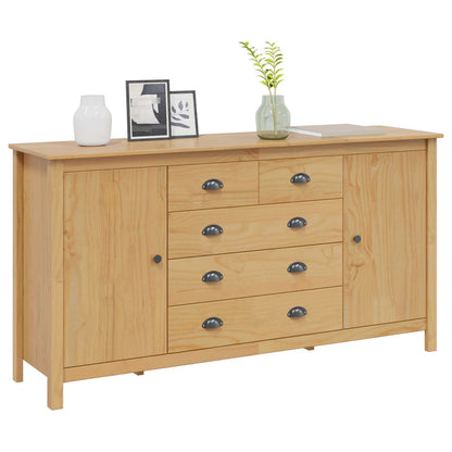 Sideboard HILL Honey Brown 154 x 40 x 80 cm Solid Pine Wood