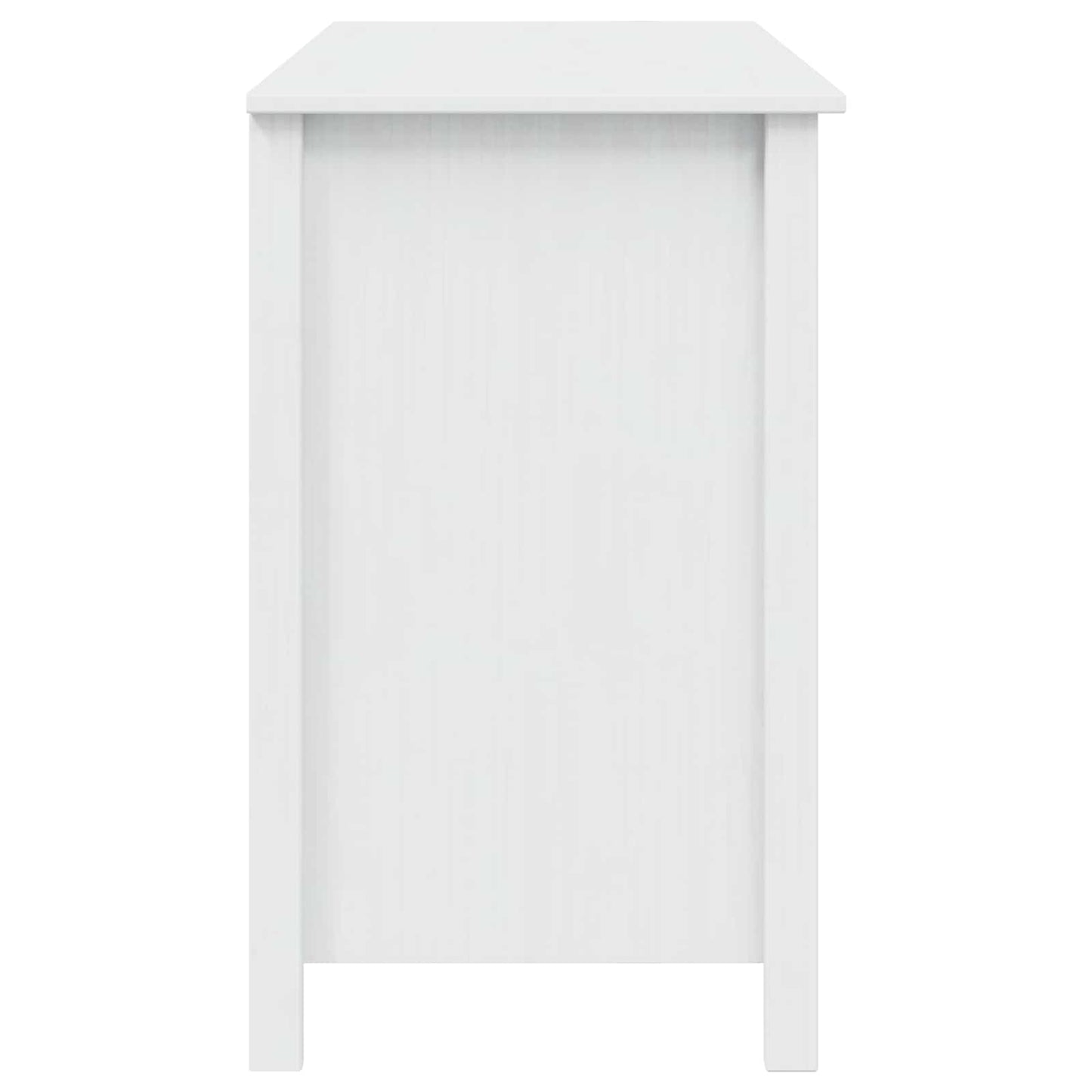 Desk with Drawers HILL White 100 x 45 x 74 cm Solid Pine Wood