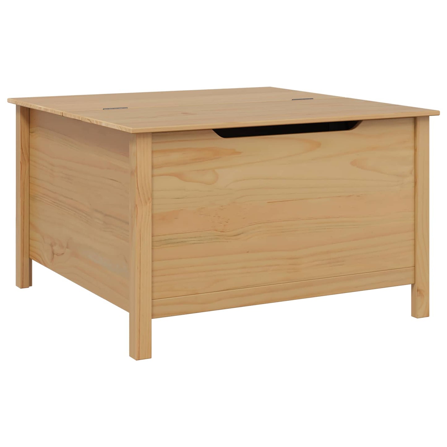 Coffee Table with Drawer HILL Honey Brown 79.5 x 79.5 x 49 cm