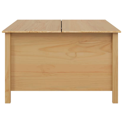 Coffee Table with Drawer HILL Honey Brown 79.5 x 79.5 x 49 cm
