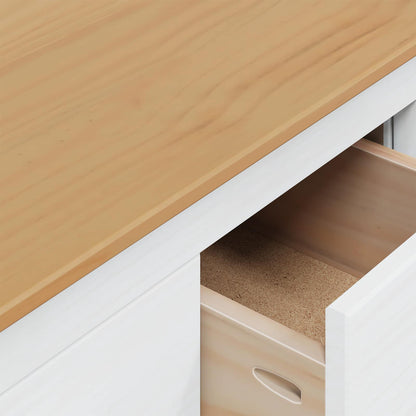 Coffee Table White and Honey Brown 79.5 x 79.5 x 49 cm