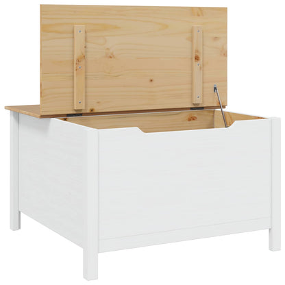 Coffee Table HILL White and Honey Brown 79.5 x 79.5 x 49 cm