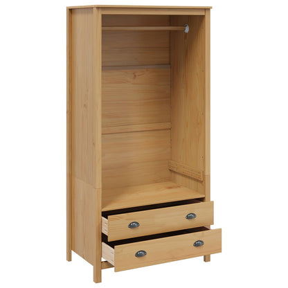Wardrobe Honey Brown 84 x 50 x 170 cm Solid Pine Wood