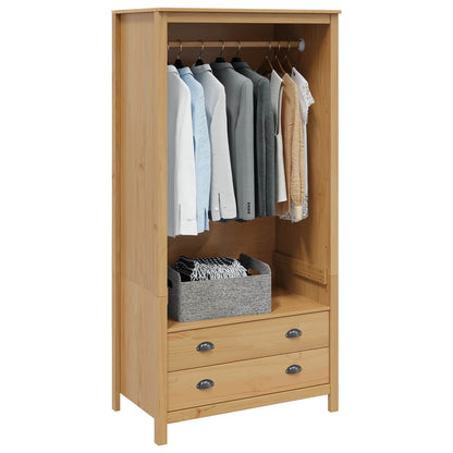 Wardrobe Honey Brown 84 x 50 x 170 cm Solid Pine Wood