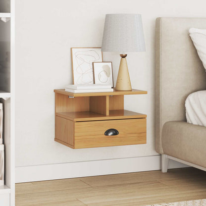 Bedside Cabinet Honey Brown 40 x 31 x 27 cm Solid Pine Wood