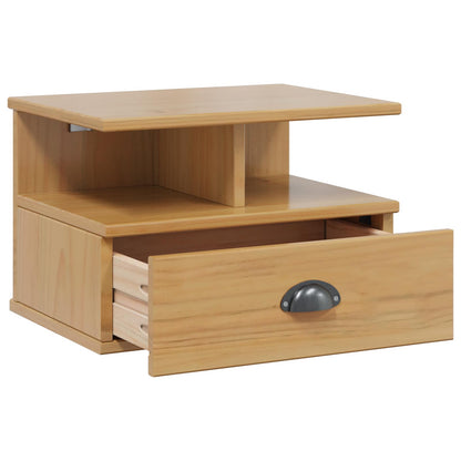 Bedside Cabinet with Drawer HILL Honey Brown 40 x 31 x 27 cm