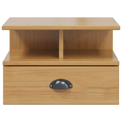 Bedside Cabinet with Drawer HILL Honey Brown 40 x 31 x 27 cm