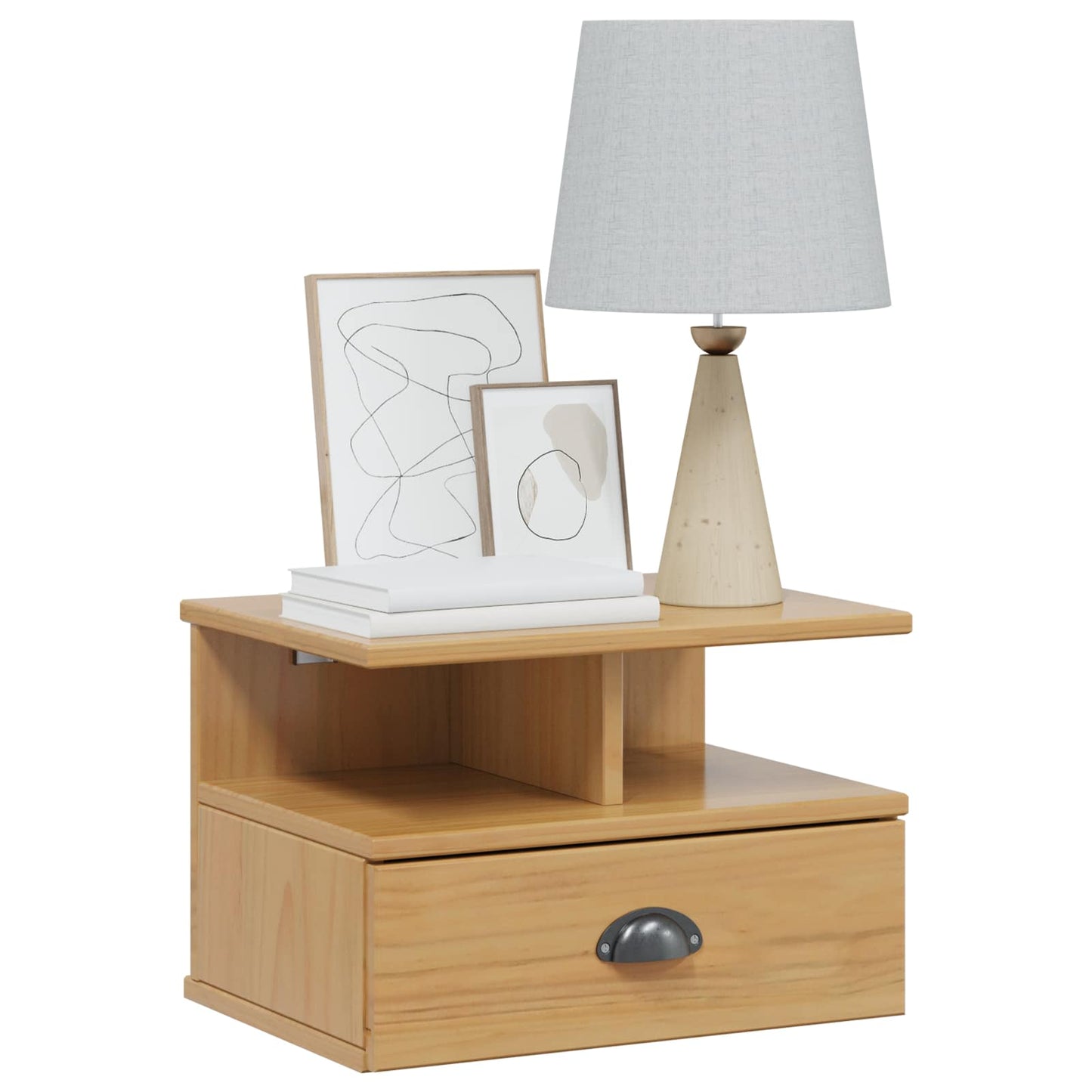 Bedside Cabinet Honey Brown 40 x 31 x 27 cm Solid Pine Wood