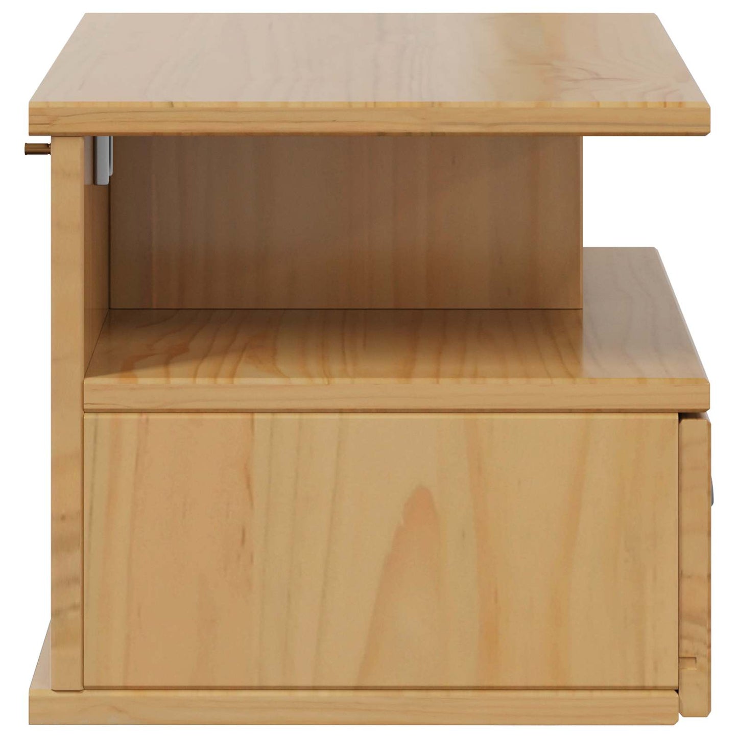 Bedside Cabinet with Drawer HILL Honey Brown 40 x 31 x 27 cm