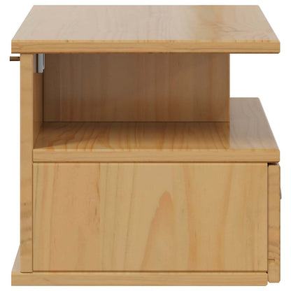 Bedside Cabinet with Drawer HILL Honey Brown 40 x 31 x 27 cm