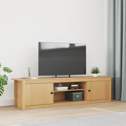 TV Rack HILL Honey Brown 158 x 40 x 39.5 cm Solid Pine Wood