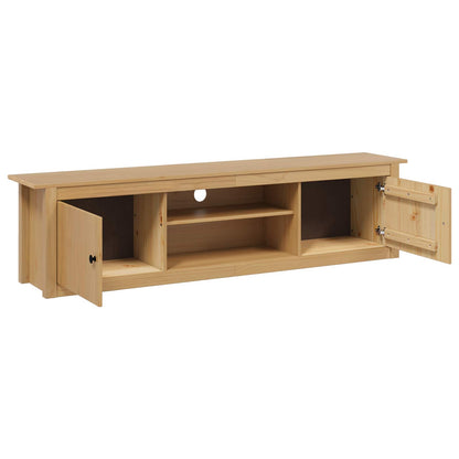 TV Rack HILL Honey Brown 158 x 40 x 39.5 cm Solid Pine Wood