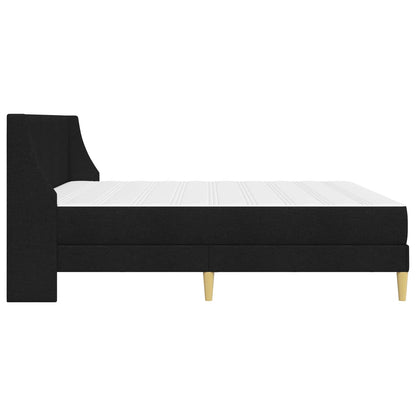 Bed Frame with Mattress Black 180 x 200 cm Fabric