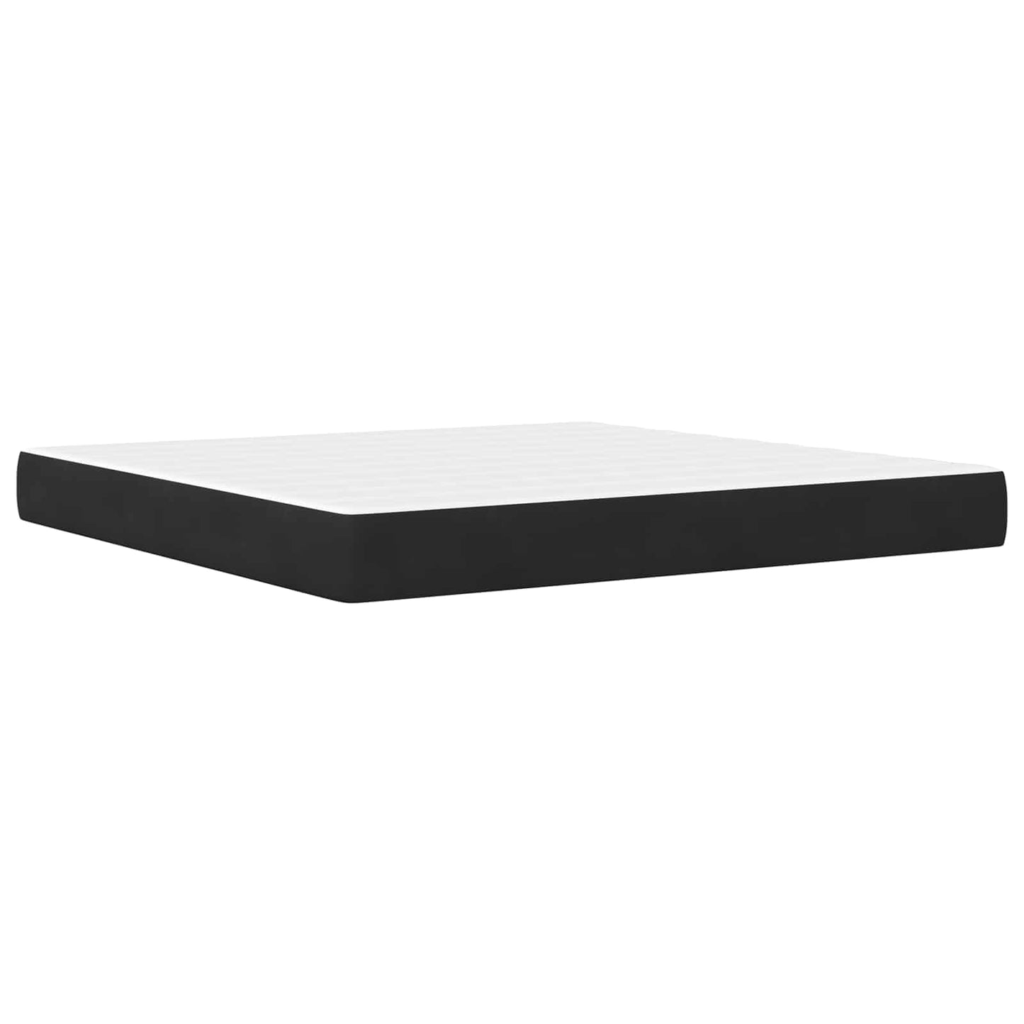 Bed Frame with Mattress Black 180 x 200 cm Velvet