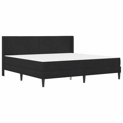 Bed Frame with Mattress Black 180 x 200 cm Velvet