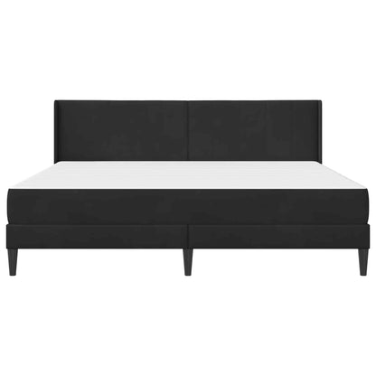 Bed Frame with Mattress Black 180 x 200 cm Velvet