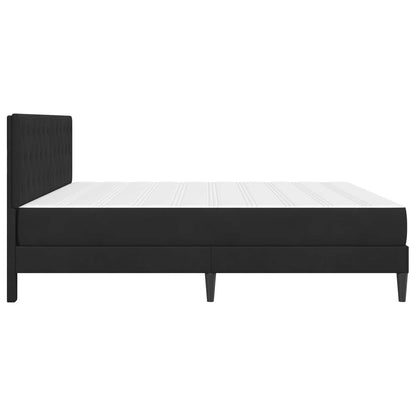 Bed Frame with Mattress Black 180 x 200 cm Velvet