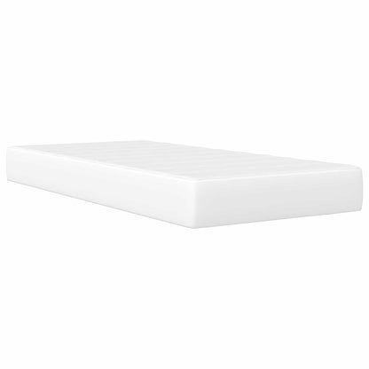 Bed Frame with Headboard White 90 x 190 cm Faux Leather