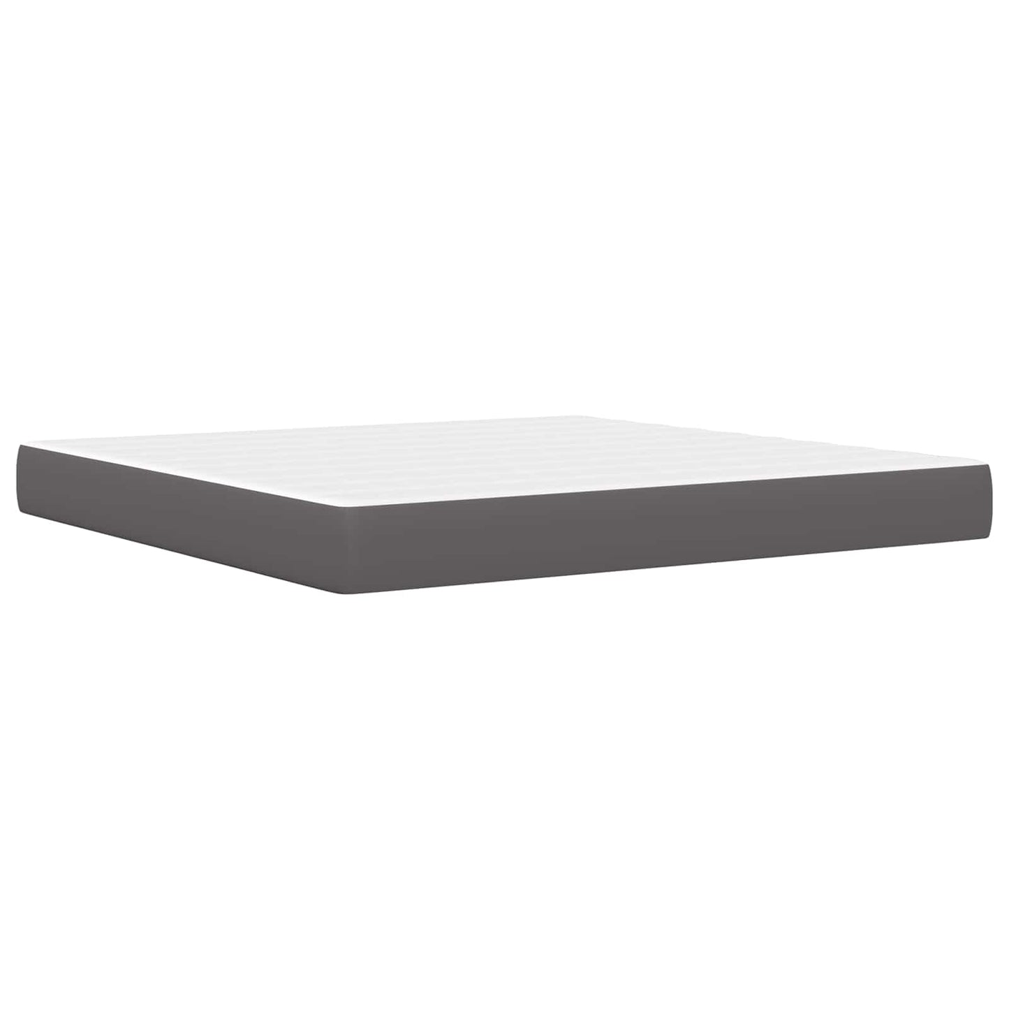 Bed Frame with Headboard Grey 180 x 200 cm Faux Leather