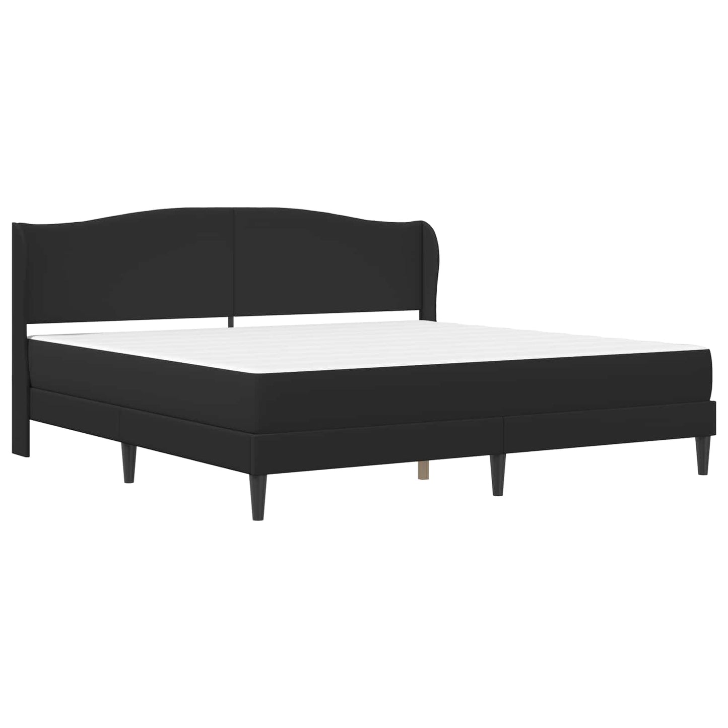 Bed Frame with Headboard Black 180 x 200 cm Faux Leather
