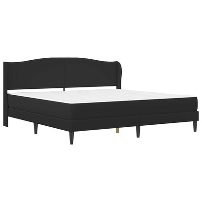 Bed Frame with Headboard Black 180 x 200 cm Faux Leather