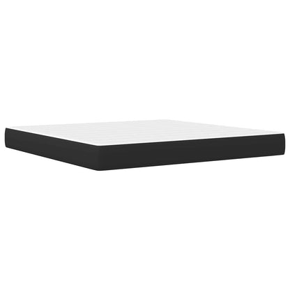Bed Frame with Headboard Black 180 x 200 cm Faux Leather