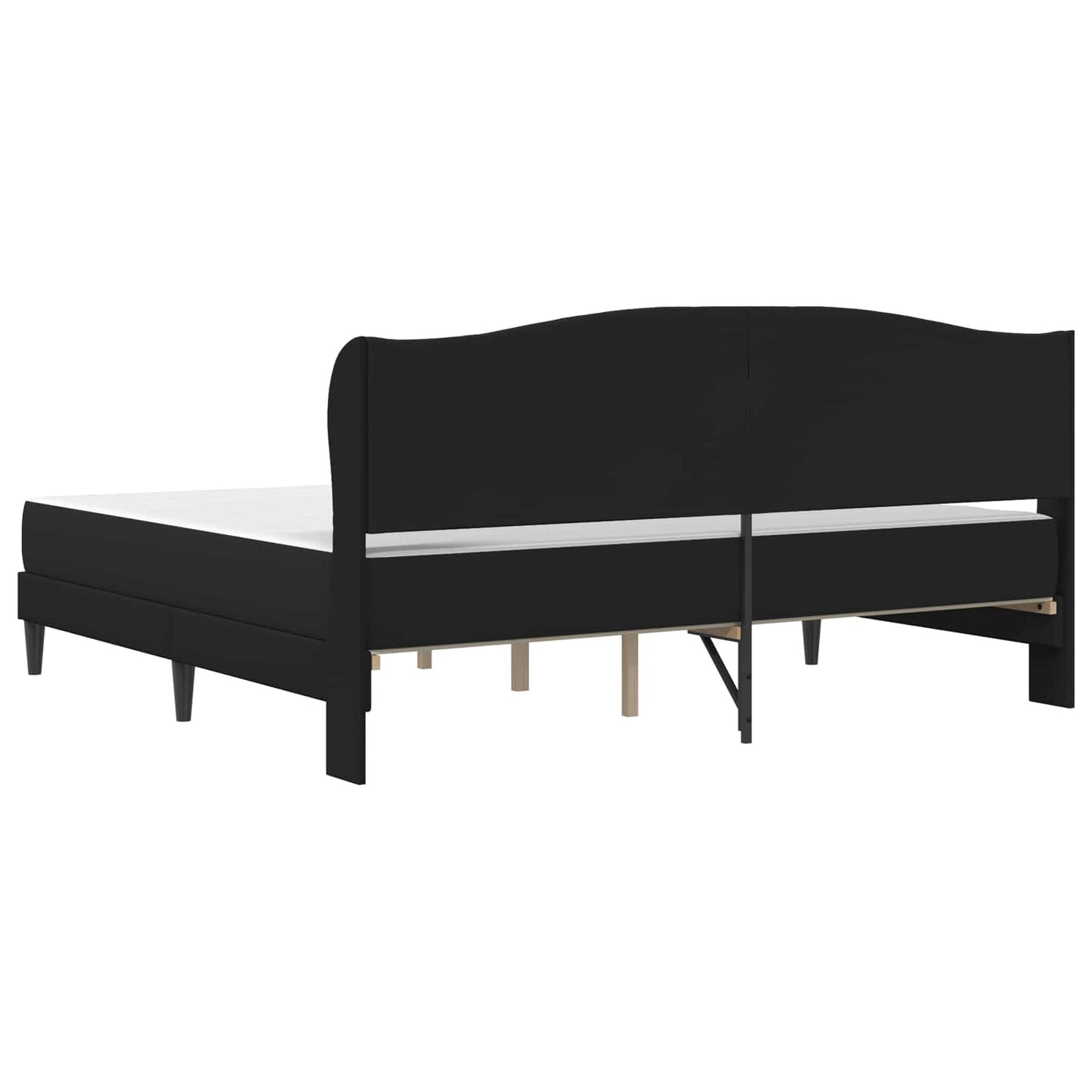 Bed Frame with Headboard Black 180 x 200 cm Faux Leather