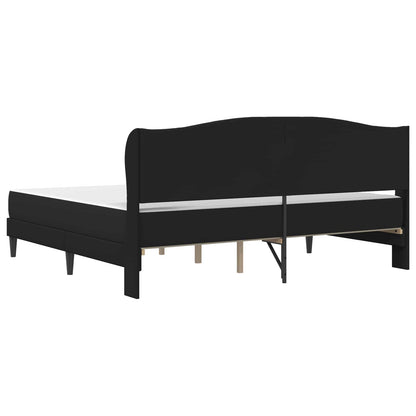 Bed Frame with Headboard Black 180 x 200 cm Faux Leather
