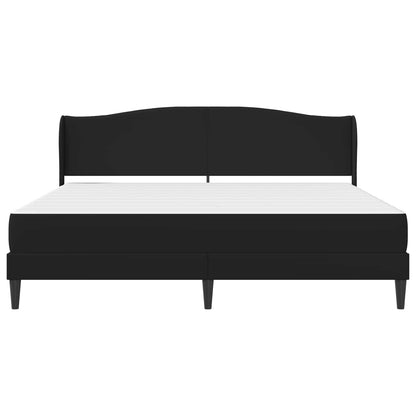 Bed Frame with Headboard Black 180 x 200 cm Faux Leather