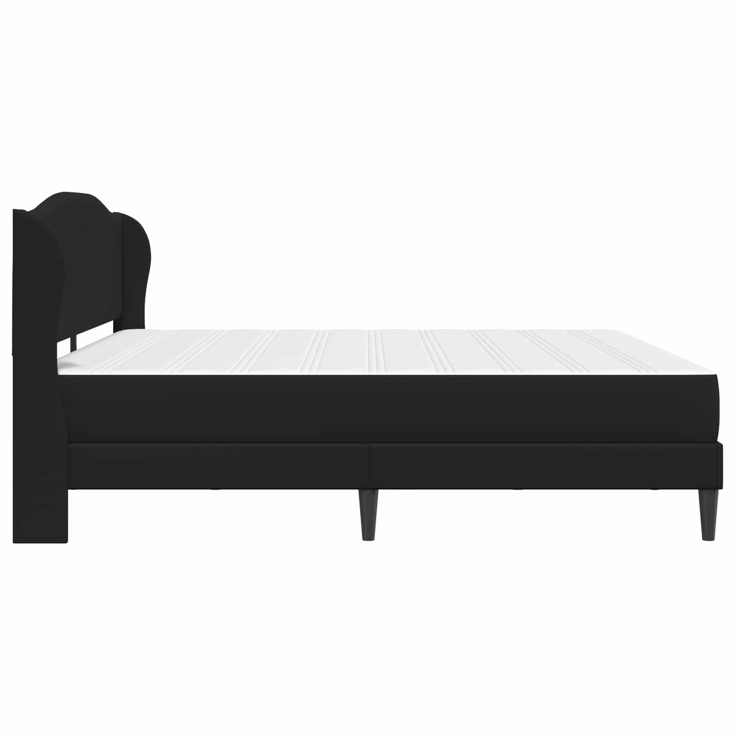 Bed Frame with Headboard Black 180 x 200 cm Faux Leather