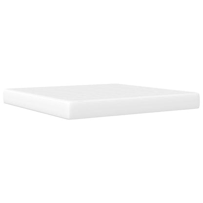 Bed Frame with Headboard White 180 x 200 cm Faux Leather