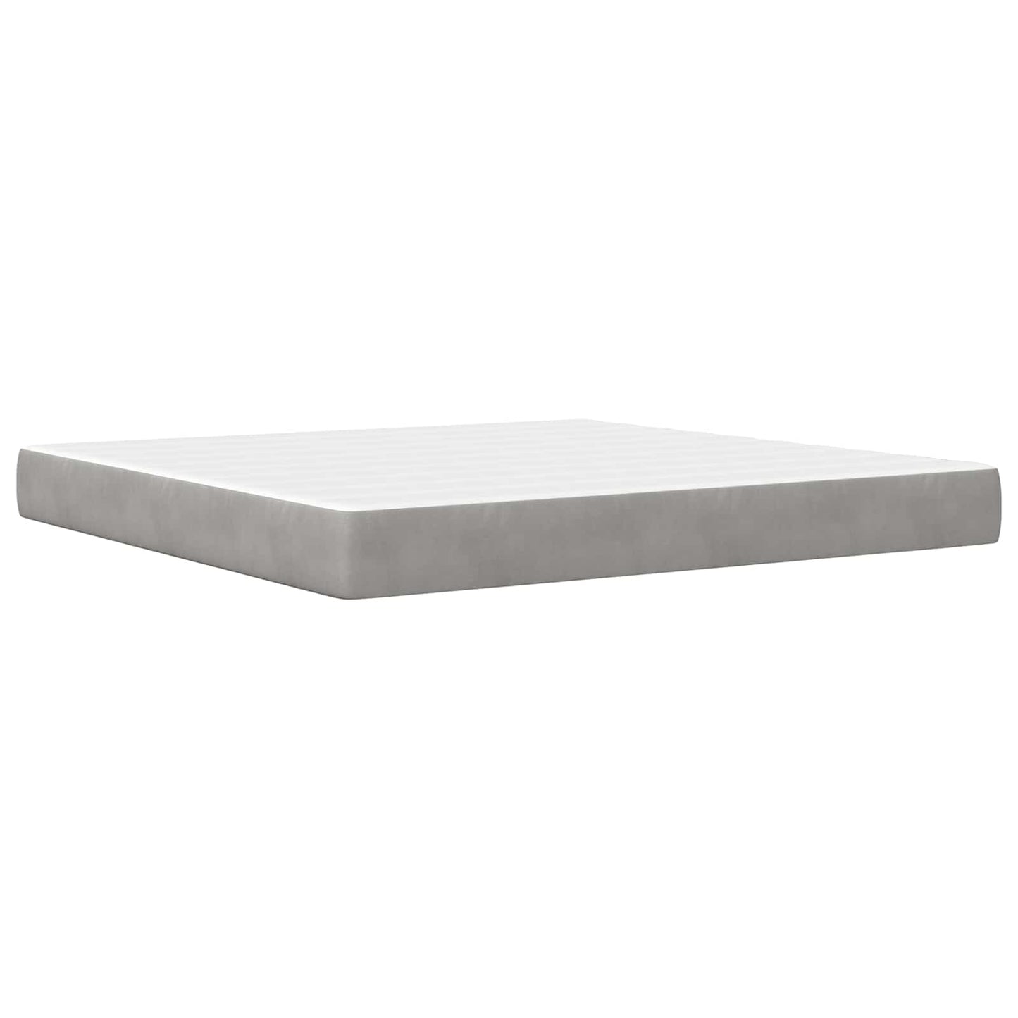 Bed Frame with Headboard Light Grey 180 x 200 cm Velvet