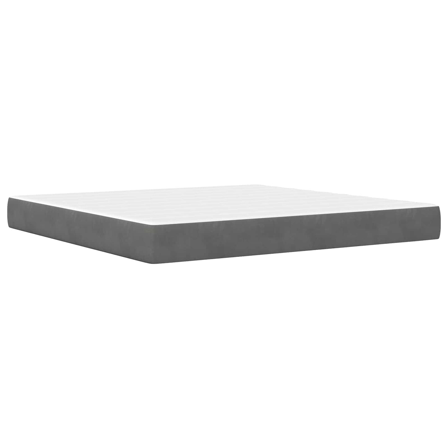 Bed Frame with Headboard Dark Grey 180 x 200 cm Velvet