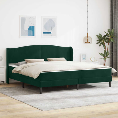 Bed Frame with Headboard Black 180 x 200 cm Velvet