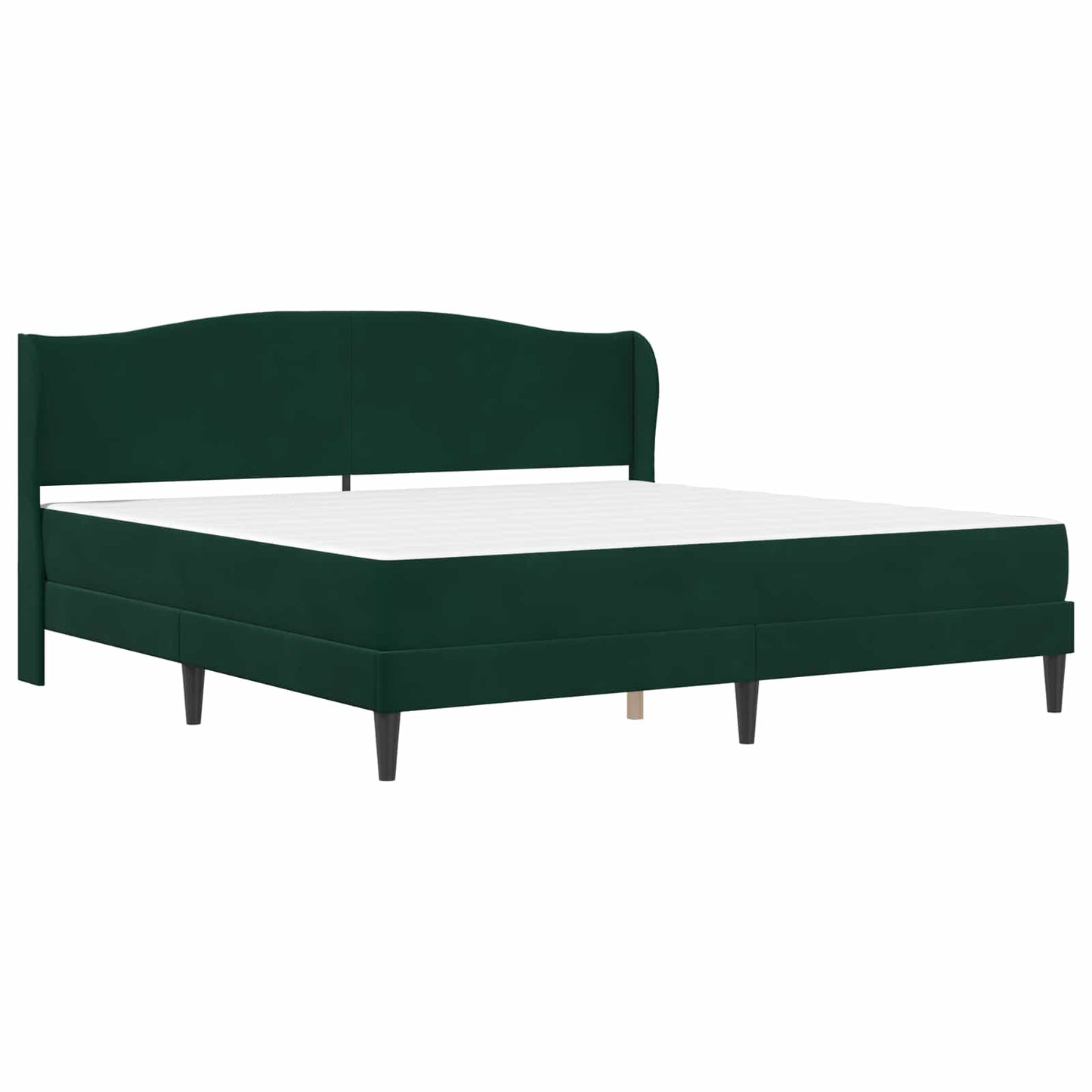 Bed Frame with Headboard Black 180 x 200 cm Velvet