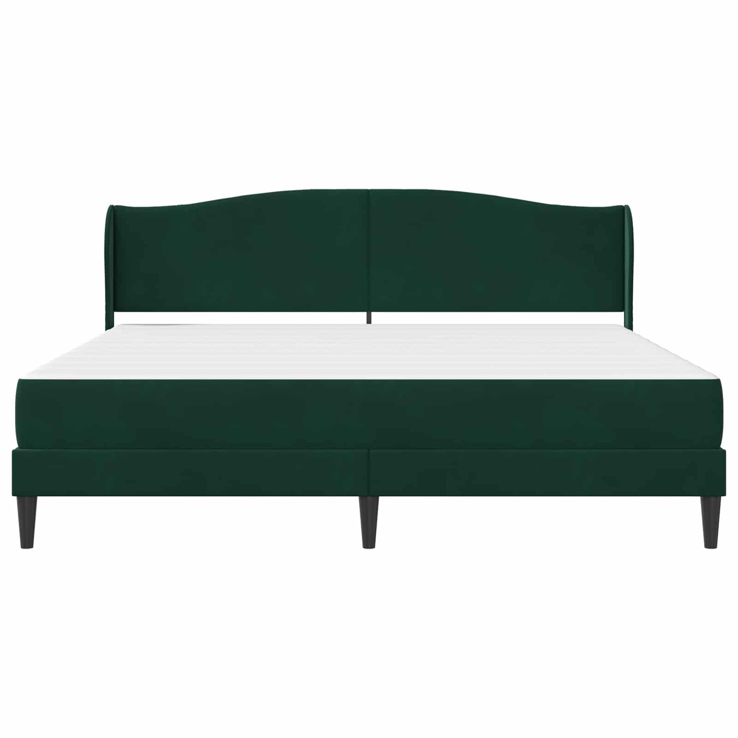 Bed Frame with Headboard Black 180 x 200 cm Velvet