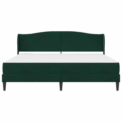 Bed Frame with Headboard Black 180 x 200 cm Velvet