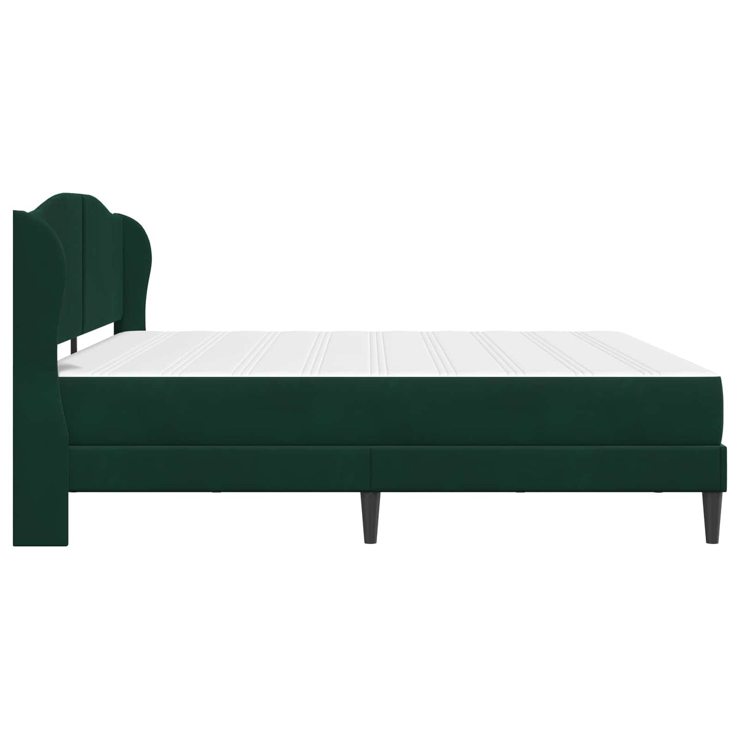 Bed Frame with Headboard Black 180 x 200 cm Velvet