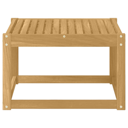 Outdoor Table Solid Acacia Wood White 59 x 59 x 37 cm