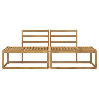 Outdoor End Sofa 2 Piece White 182.5 x 63 x 73 cm