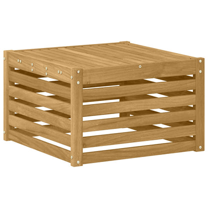 Outdoor Table Solid Acacia Wood White 59 x 59 x 37 cm