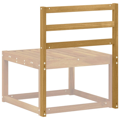 Backrest Module White 59 x 4 x 73 cm Solid Acacia Wood