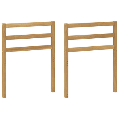 Armrests Module 2 pcs White 59 x 4 x 73 cm Solid Acacia Wood