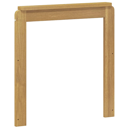 Armrests Module 2 pcs White 59 x 6 x 61 cm Solid Acacia Wood