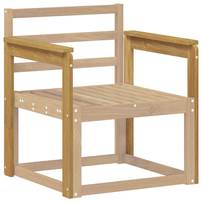 Armrests Module 2 pcs White 59 x 6 x 61 cm Solid Acacia Wood
