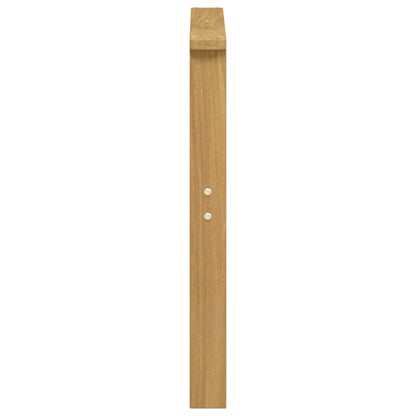 Armrests Module 2 pcs White 60 x 6 x 61 cm Solid Acacia Wood